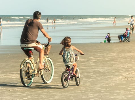 Kids bike rentals on Nantucket Island.